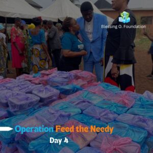 Read more about the article Operation feed the needy continued on Day 4 being Friday at Ibusa, Delta State.