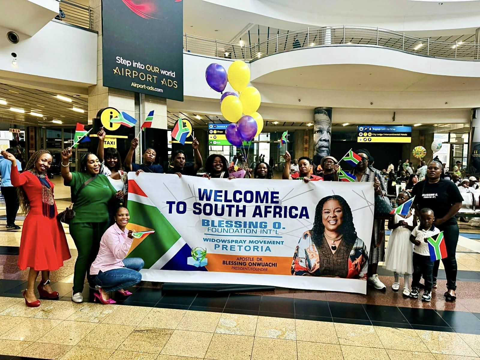 You are currently viewing Our esteemed President, Apostle Dr.Blessing Onwuachi, has arrived in South Africa